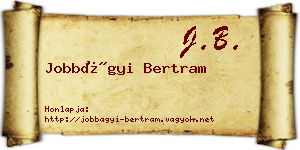 Jobbágyi Bertram névjegykártya